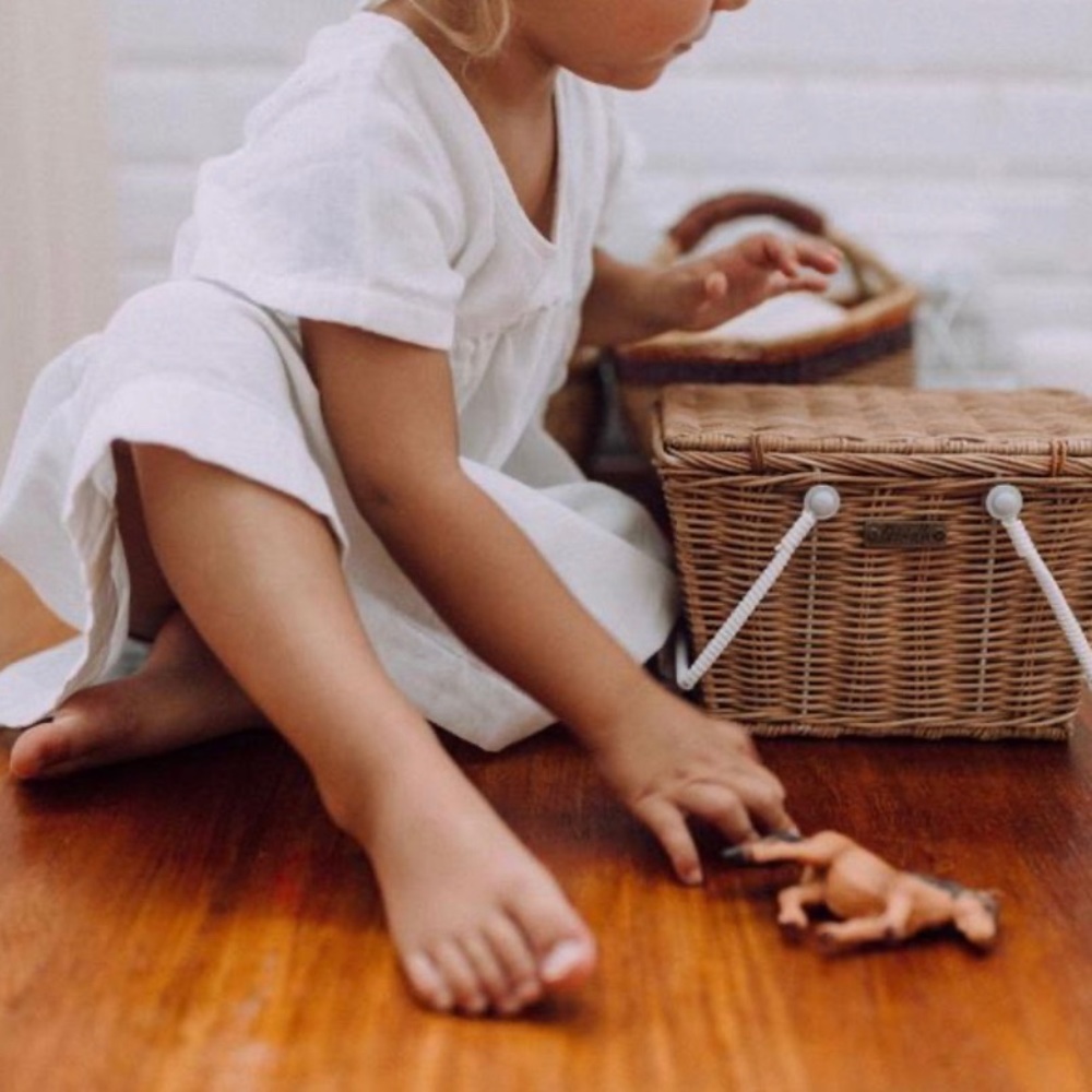 Olli ella Piki basket hand-woven natural color